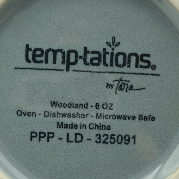 Temp-tations Woodland 6 Oz Petite Serving Bowls Temptations Gray Handled Ramekin - Picture 8 of 8